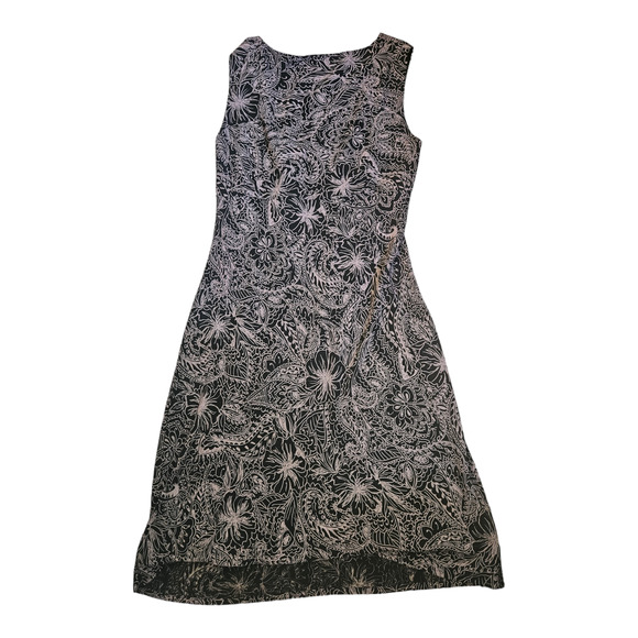 InWear Size 12 Sleeveless Floral V-Neck Short Length Dress - Picture 4 of 7